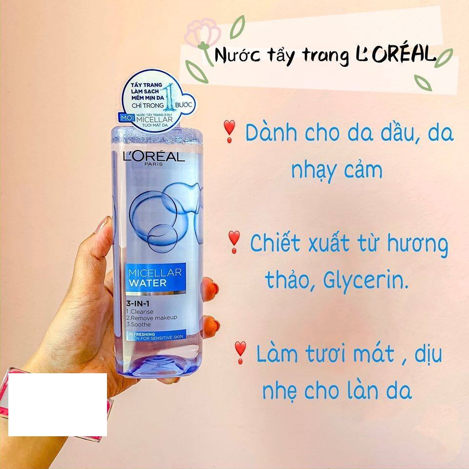Nước Tẩy Trang Loreal - Micellar Water 3in1 400ml