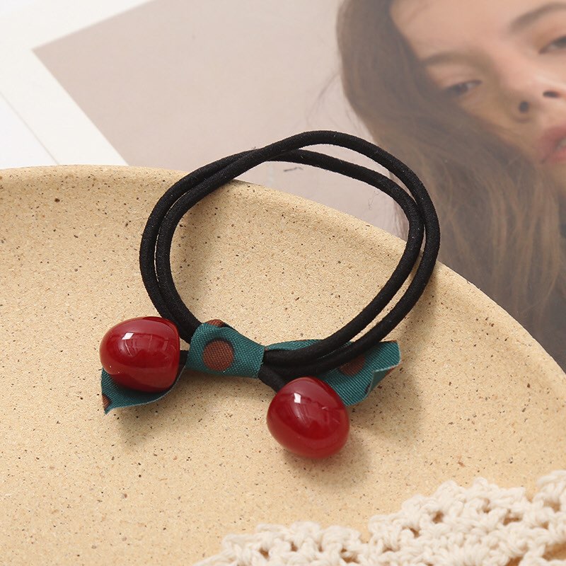 [HCM]Dây cột tóc Cherry mini xinh xắn dành cho bạn nữ - Sara Accessories