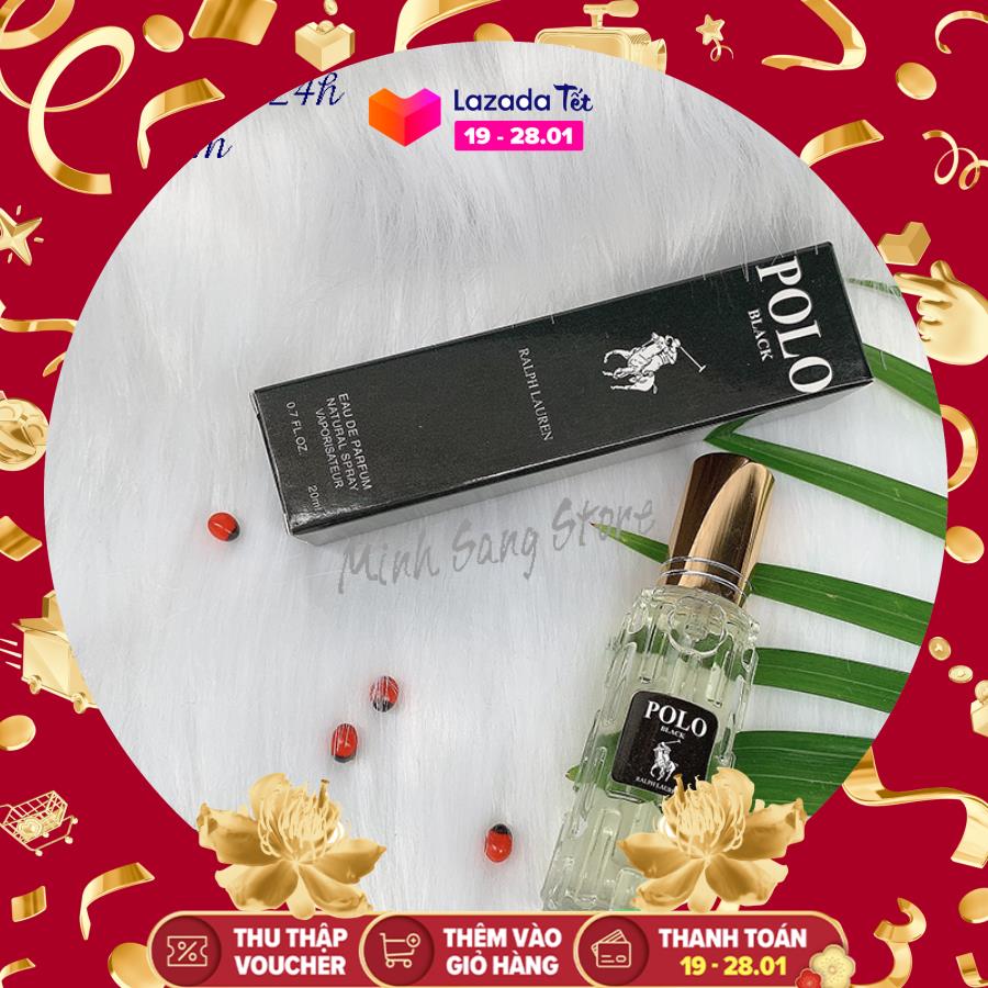 [HCM]NƯỚC HOA NAM CHIẾT PHÁP 20ML POL0 BLACK LƯU HƯƠNG CỰC LÂU