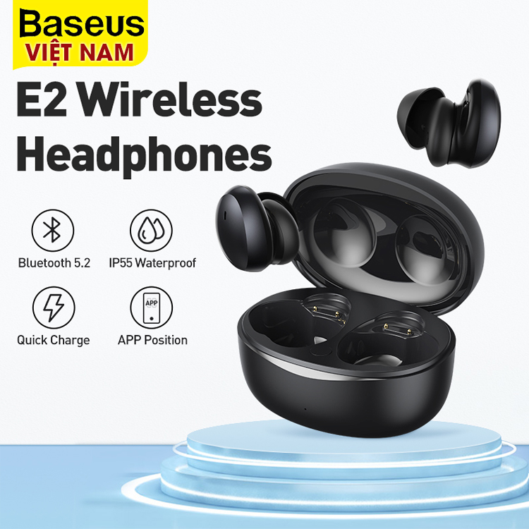 NEW丨Tai Nghe Bluetooth Baseus True Wireless Mini Bowie E2 Bluetooth 5.2 Tai Nghe Chống Trộm For iPhone 13 12 Pro Max - Phân Phối Chính Hãng Bởi Baseus ViệtNam
