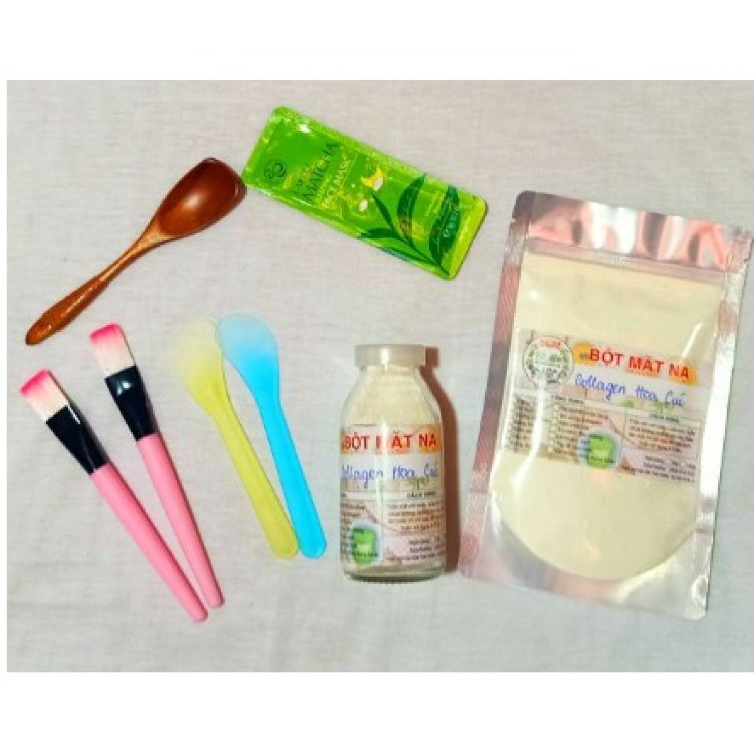 100gr bột mặt nạ dẻo collagen hoa cúc hàng lᴏại 1