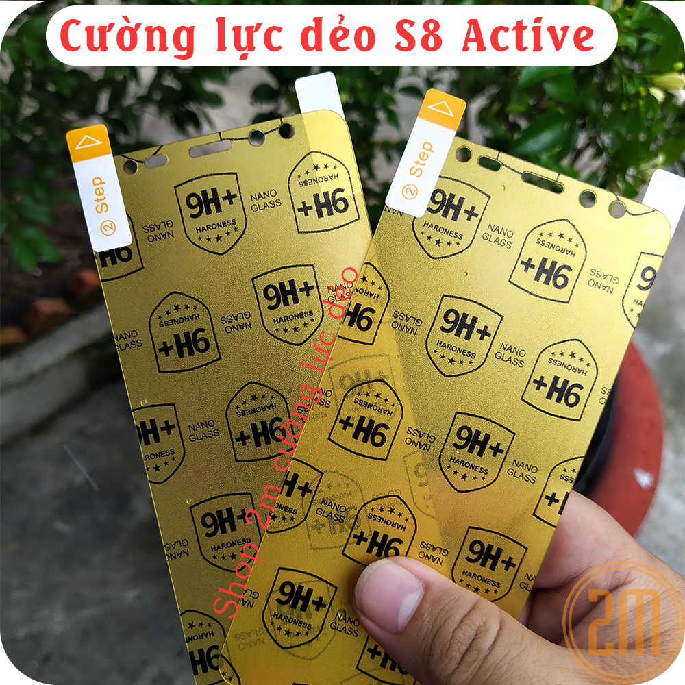 Bộ 2 cường lực dẻo Samsung S8 Active
