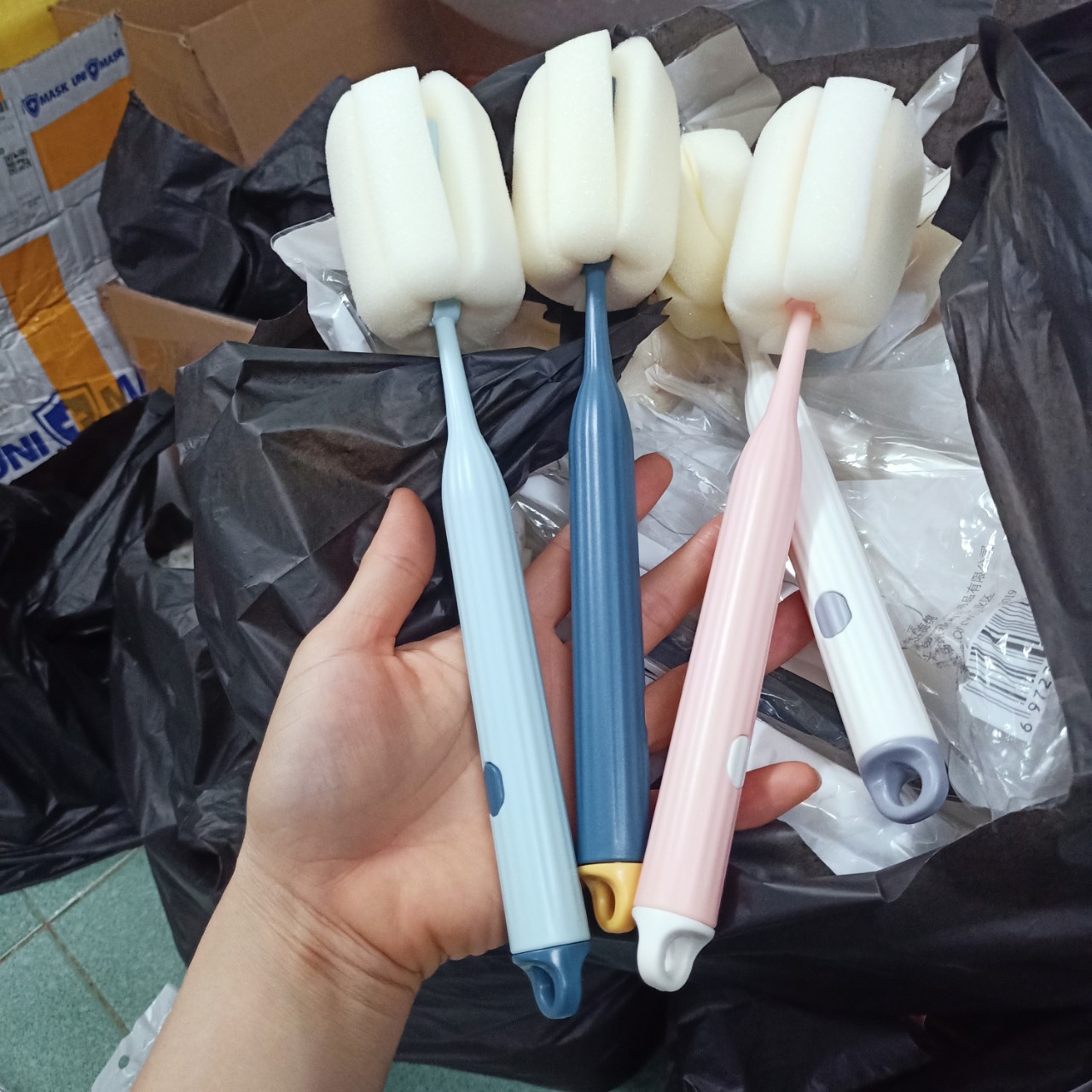 Cây Cọ Rửa Cao Cấp- Cọ Rửa Ly Bình Nước Bình Giữ Nhiệt