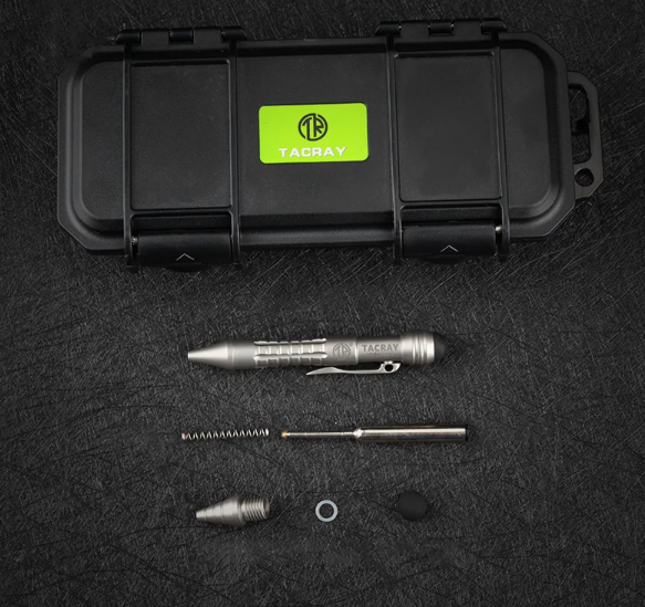 Bút EDC Tacray Titanium mini bolt action pen