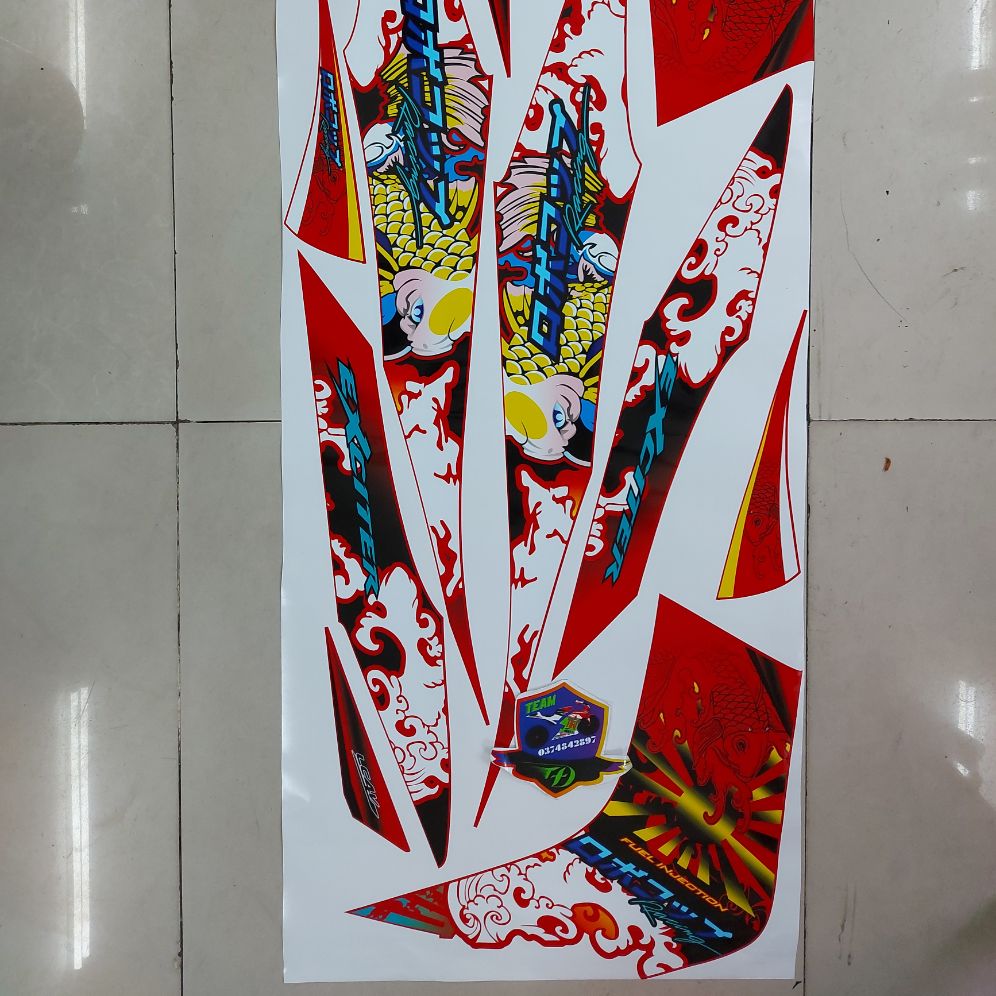 Tem rời xe Exciter 2010 cá chép cao cấp
