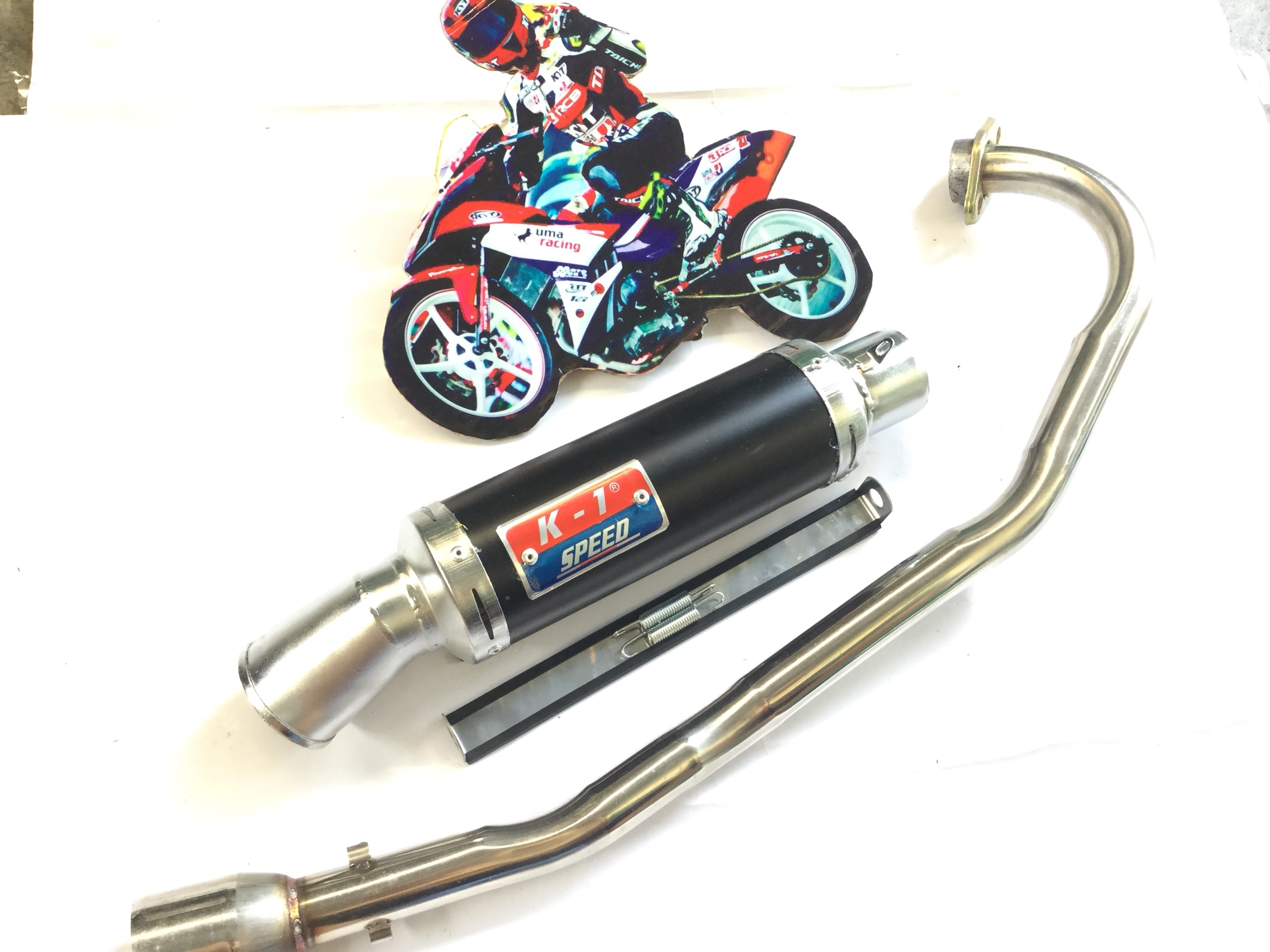 Pô độ k1 đen - Cổ Pô Lắp Exciter 135