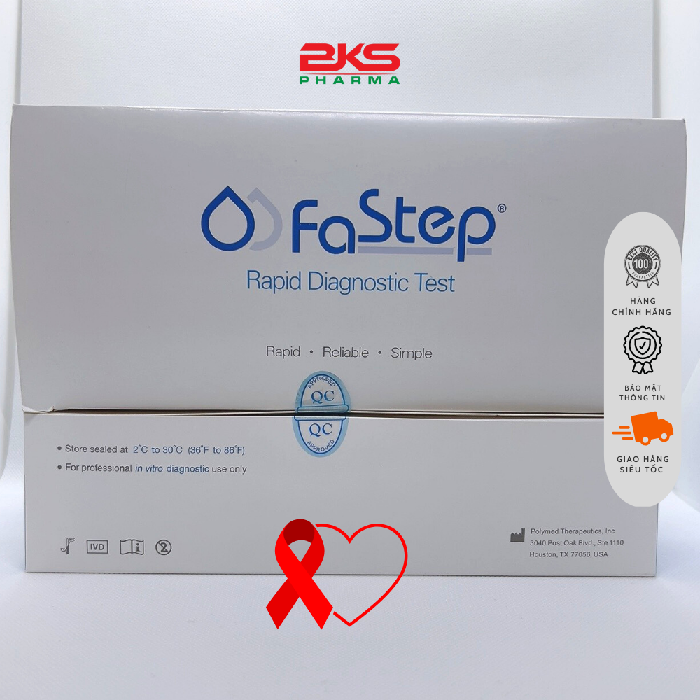 Que test nhanh HIV tại nhà Fastep (Che tên sản phẩm)