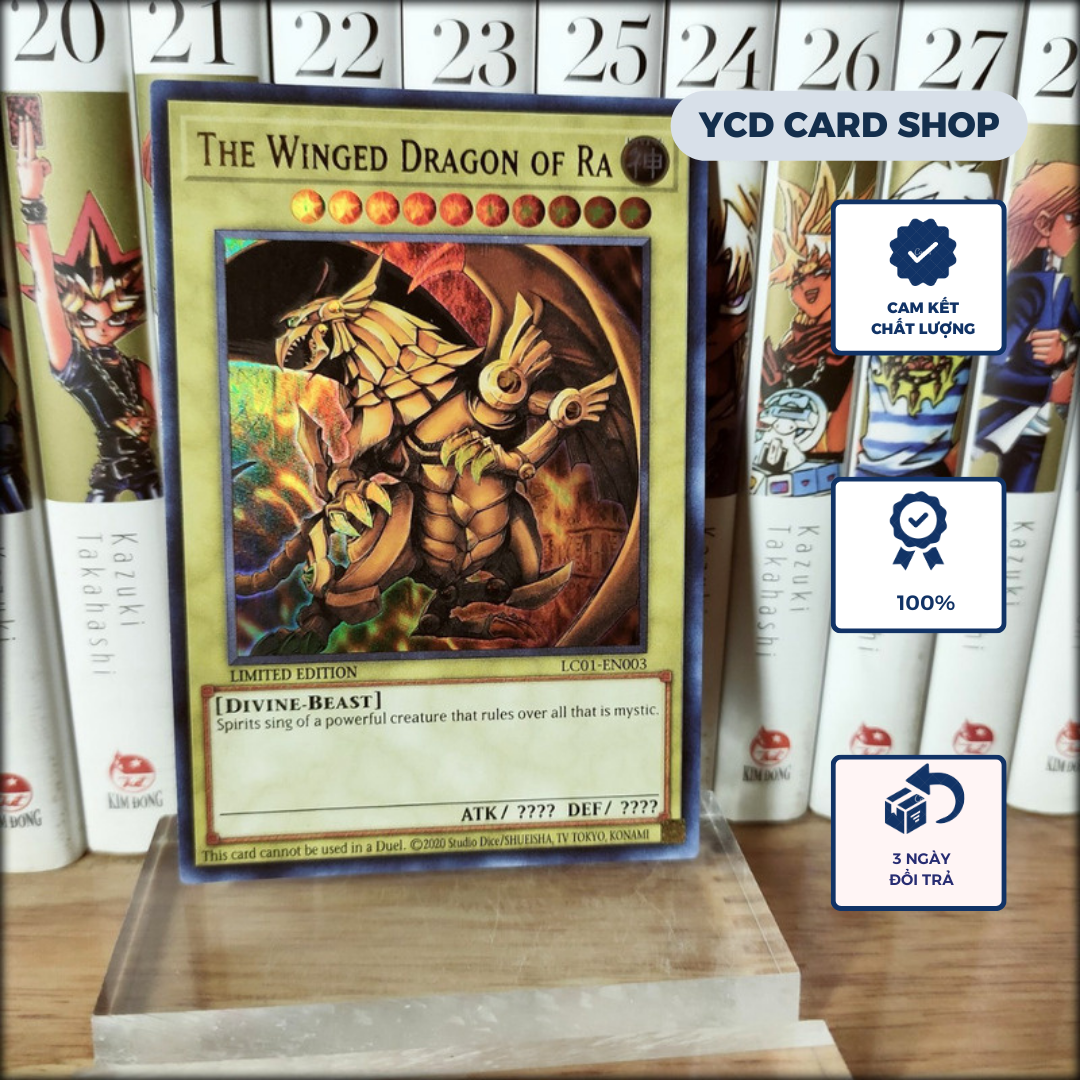 Thẻ bài Yugioh chính hãng Thần Ra: The Winged Dragon of Ra – Ultra Rare