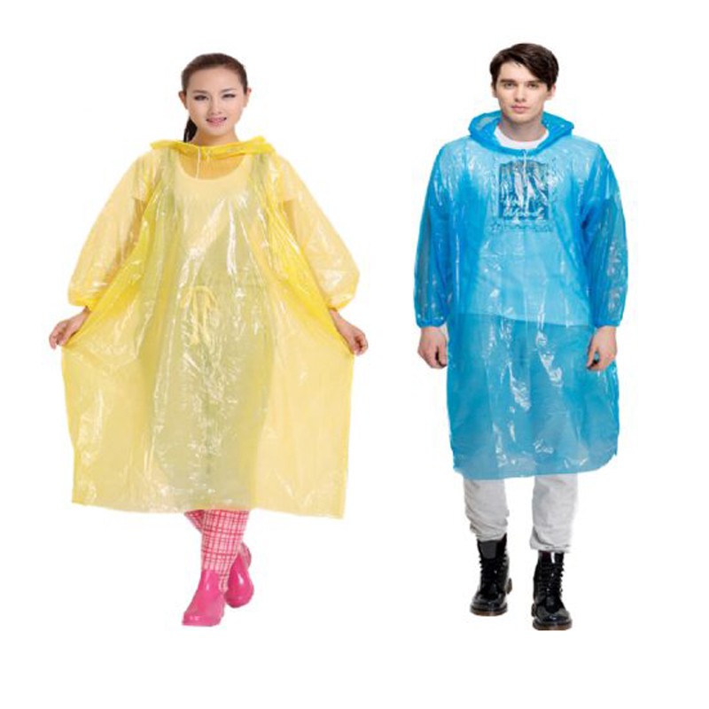 [SIÊU TIỆN LỢI] Lốc 10 áo mưa nilong dùng 1 lần đủ màu
