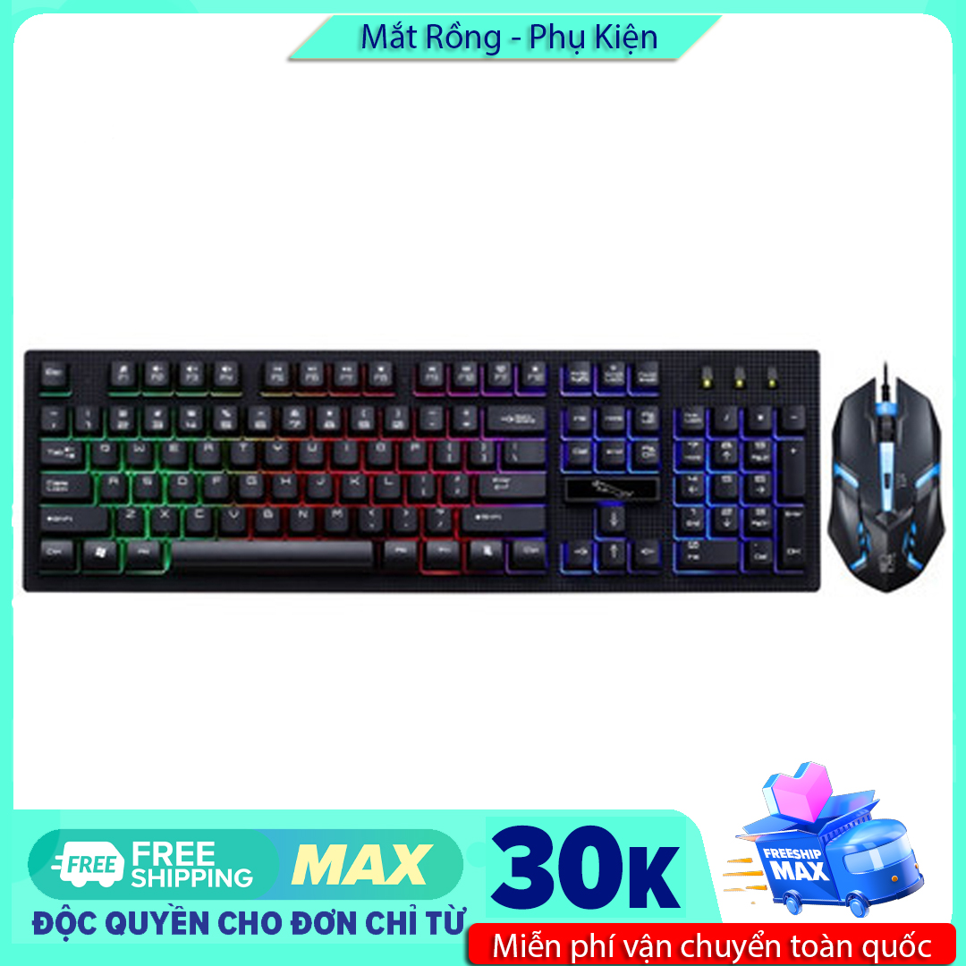 [Miễn phí Ship] Bộ combo chuột và bàn phím G20 led 7 màu cực đẹp
