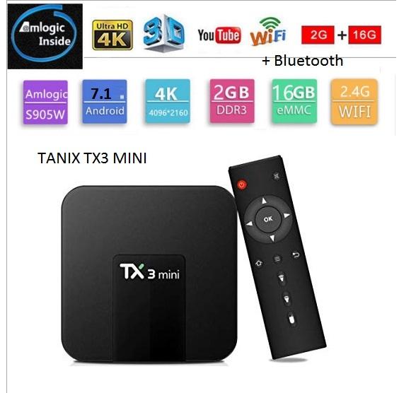 Android tivibox tx3 mini ram 2gb rom 16gb có bảo hành