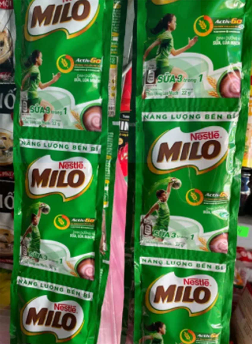 Sữa milo dây - 1 dây 10 gói