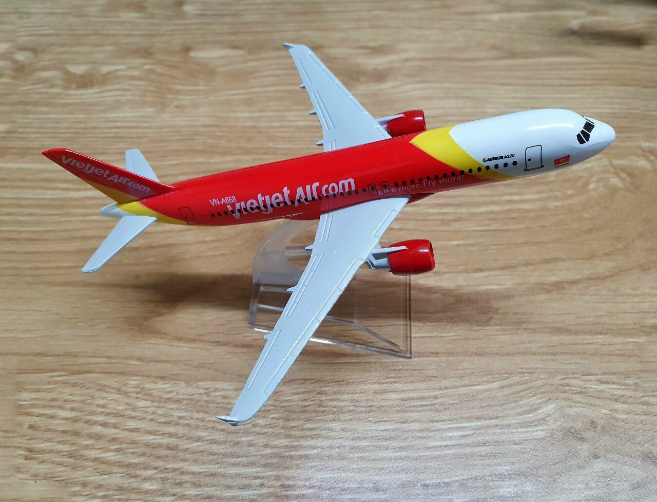 Mô hình máy bay Vietjet air 16cm