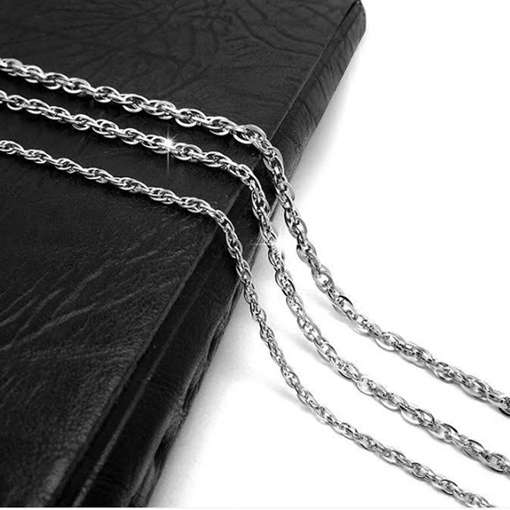 Dây chuyền titan móc máy cực sáng D10