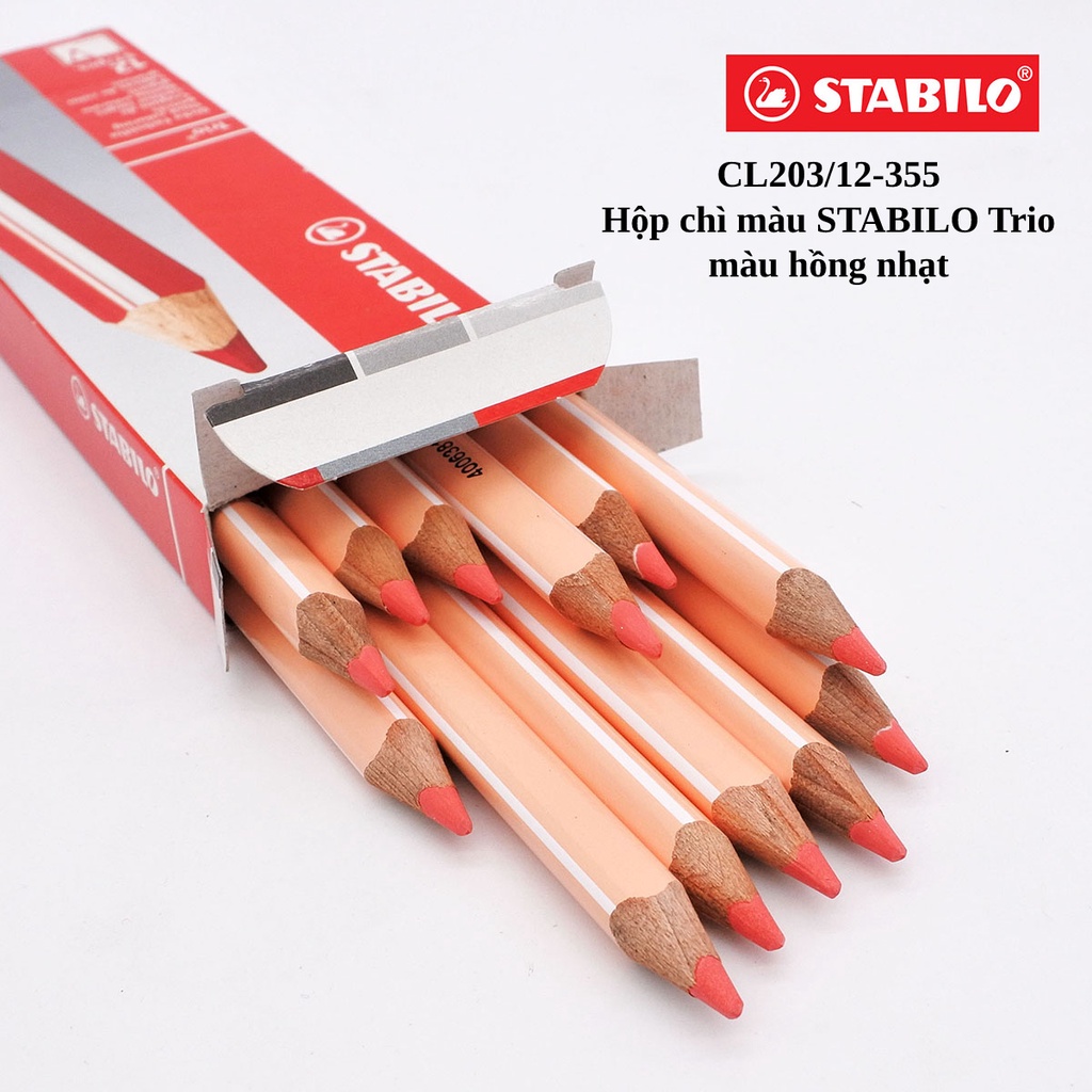 Hộp 12 cây bút chì màu stabilo trio
