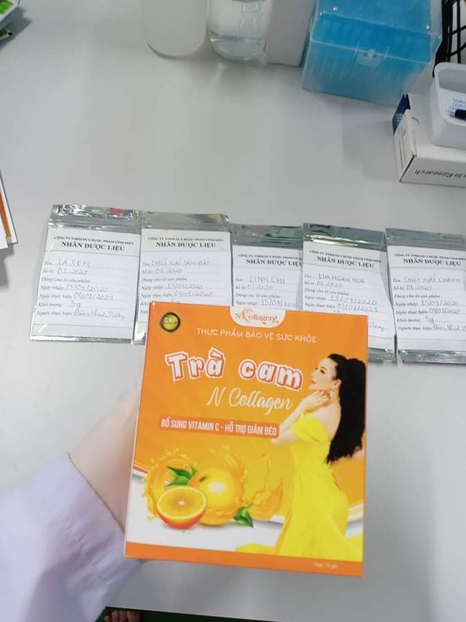 DETOX CAM, N-COLLAGEN (TRÀ HỖ TRỢ GIẢM CÂN CAM)