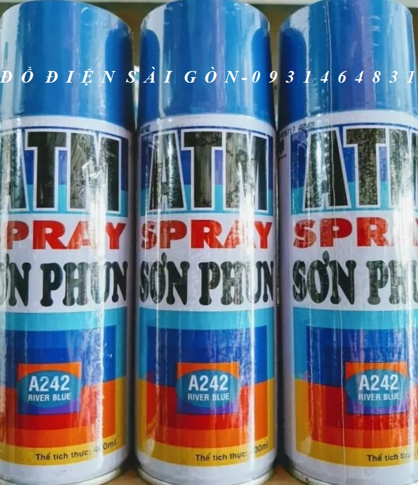 [HOT] SƠN XỊT MÀU XANH DƯƠNG ATM A242 CHÍNH HÃNG