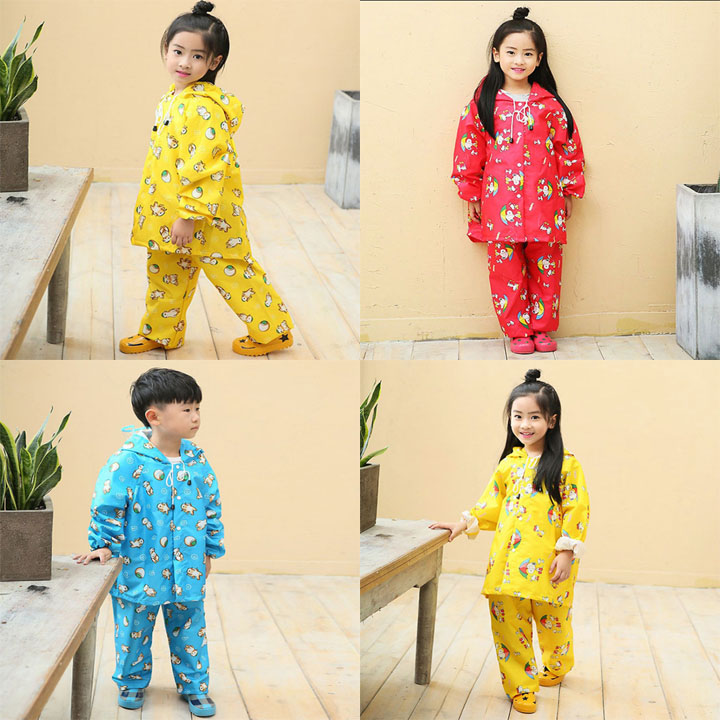 [HCM]BỘ ÁO MƯA TRẺ EM Vải Dù  Cao Cấp Chống Thấm Cực Tốt Áo Mưa giá rẻ  Shop Hung Phat