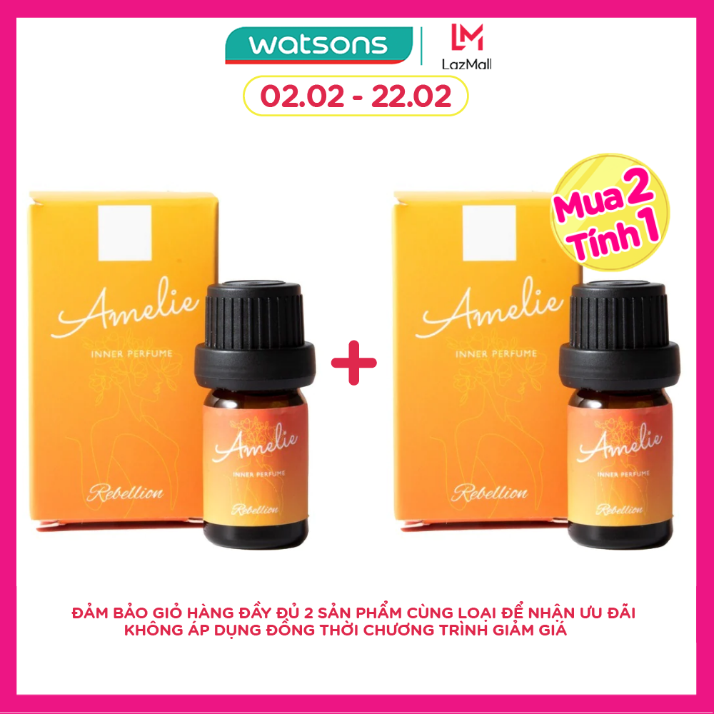 MUA 2 TÍNH 1 Tinh Dầu Nước Hoa Vùng Kín Amelie Inner Perfume 5ml