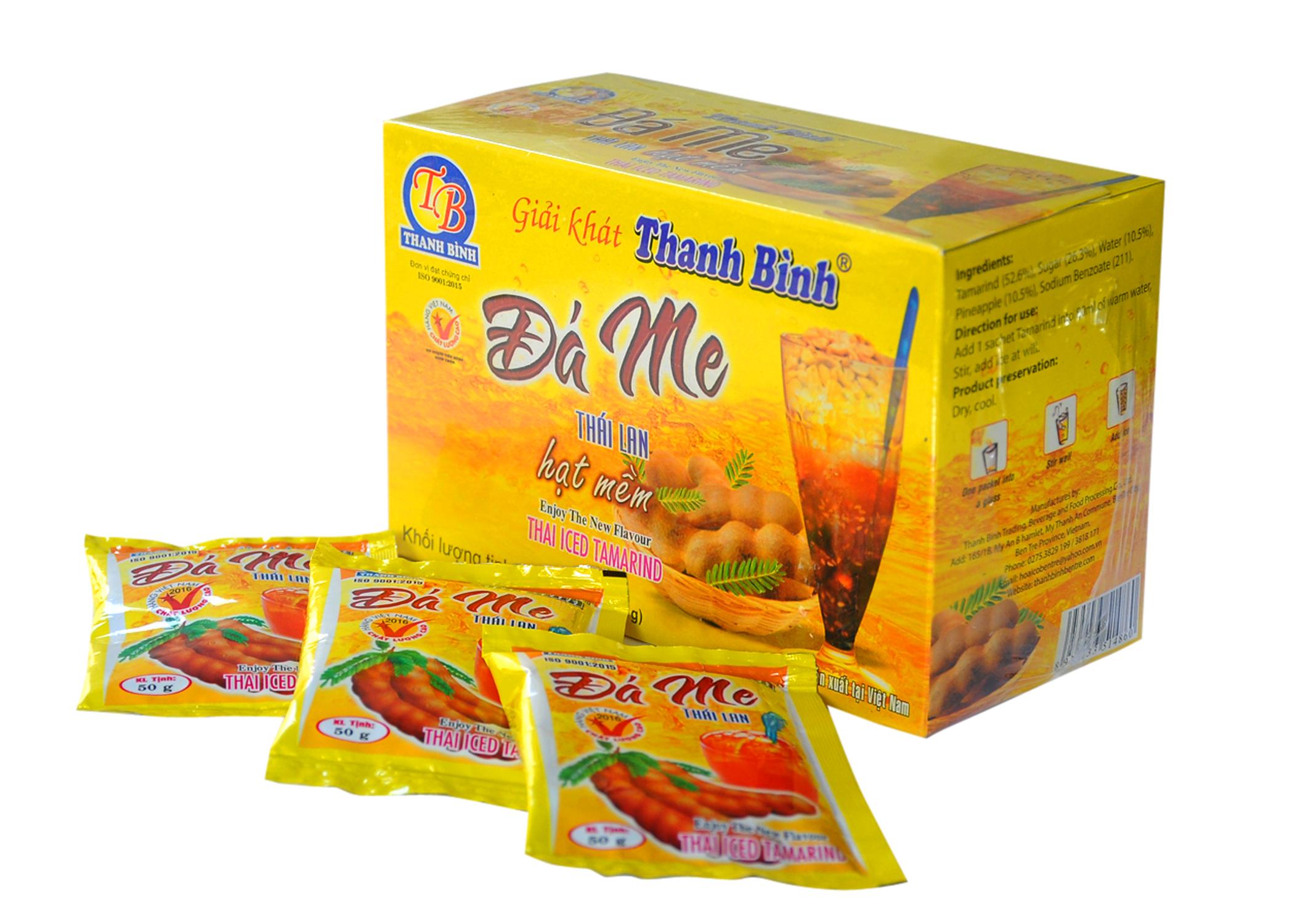 Đá me hạt dẻo Thanh Bình hộp 900g