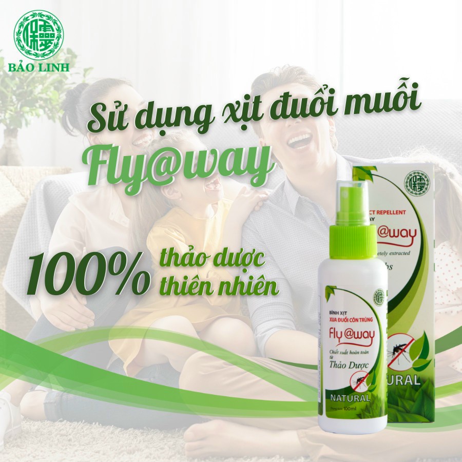 Xịt muỗi thảo fly@way (100ML)