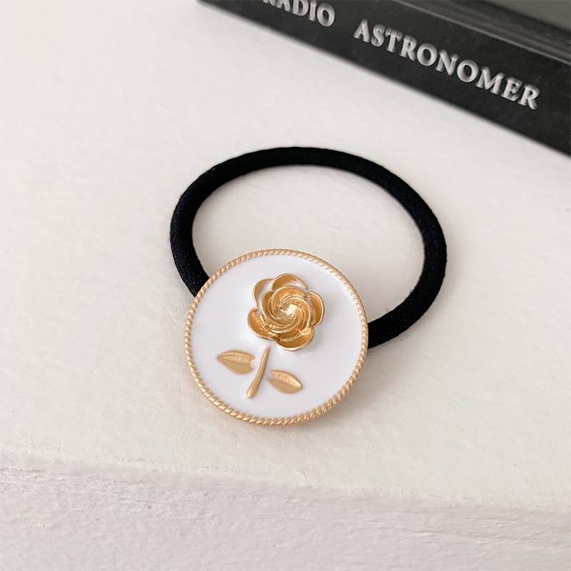 CỘT TÓC HOA HỒNG VÀNG CỔ ĐIỂN