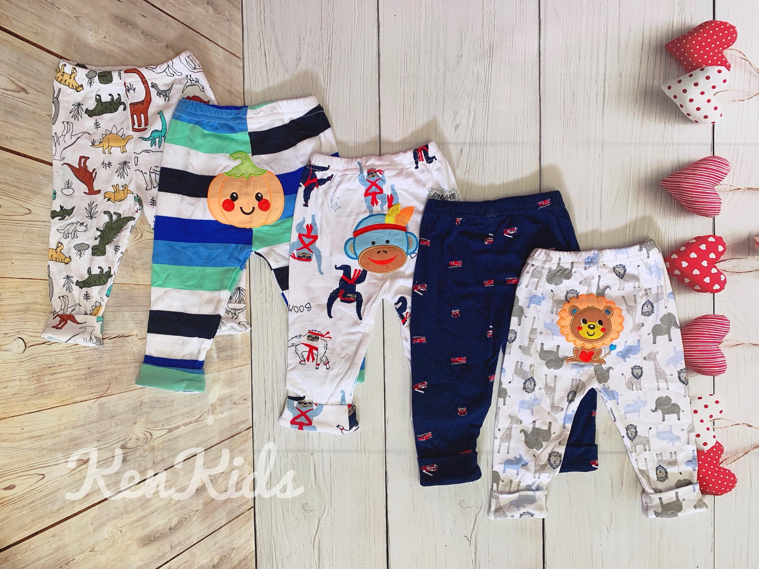 Set 2 Quần dài thêu mông thú Carter Thái Lan (5-13kg) bé trai