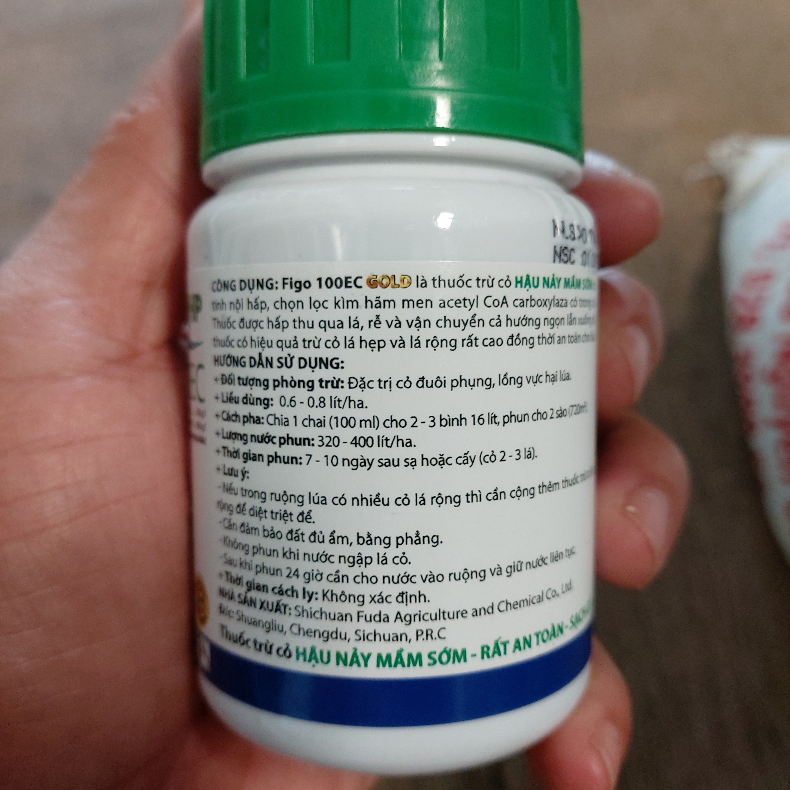 Thuốc diệt cỏ lúa 21 ngày Figo Gold 100ec