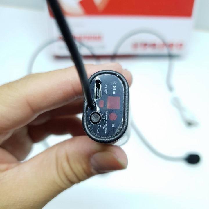 Micro đeo tai Awalw UF-5 micro không dây UHF ( Đen )