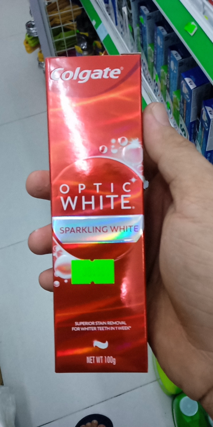 ( mẫu mới 2023) Kem đánh răng Colgate Optic White Plus Shine 100g