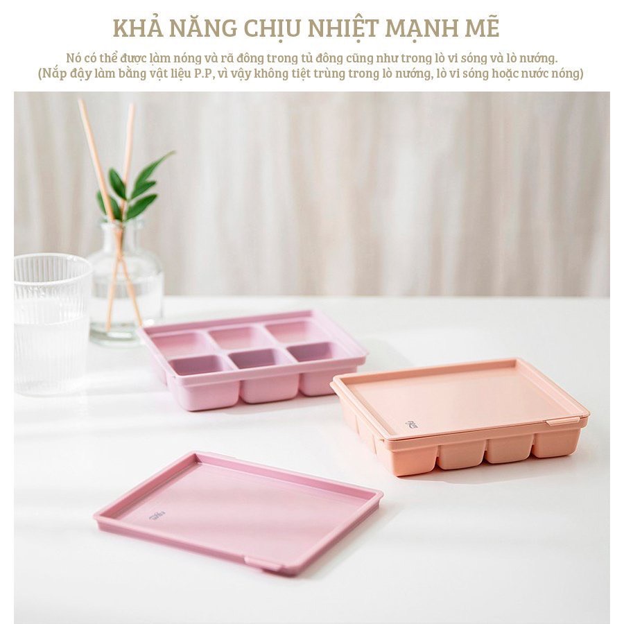 Khay Trữ Đông TGM Silicone Multi Cube cho bé ăn dặm