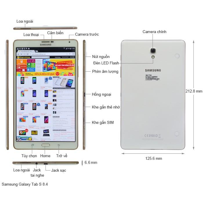 Miếng dán cường lực dẻo Samsung Tab S 8.4 T705 mỏng 0.2 mm