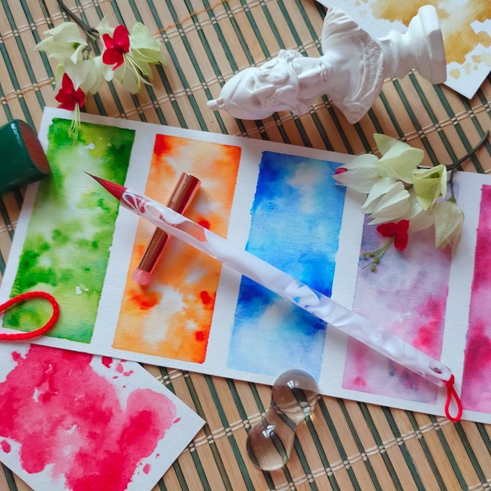 Bút lông Giải Ngữ Hoa- Bút thư pháp, vẽ tranh tỉ mỉ