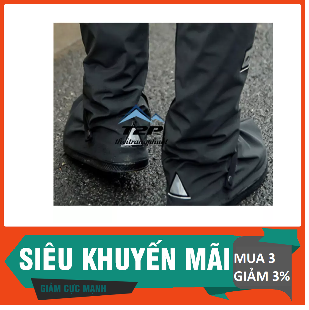 Bọc Giày Đi Mưa Chất Lượng, Chất Liệu Chống Nước, Giày Ôm Chặt Với Chân, Thiết Kế Thông Minh Chống Trơn Trượt Tốt