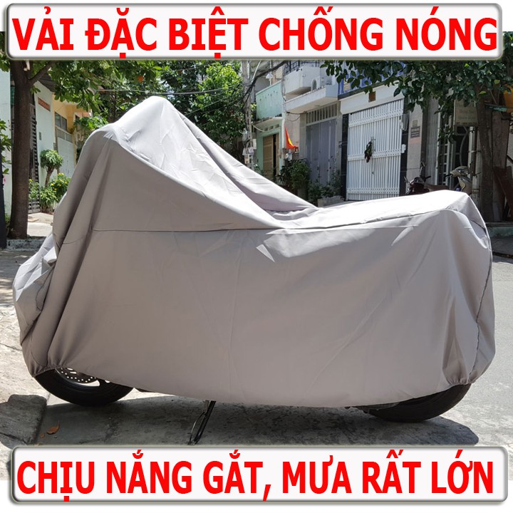 { VẢI DÙ NẶNG KÝ} Bạt Phủ Xe Máy 2 Trong 1 Chống Nắng Mưa Bảo Vê yên Xe Tuyệt Đối Siêu Bền.