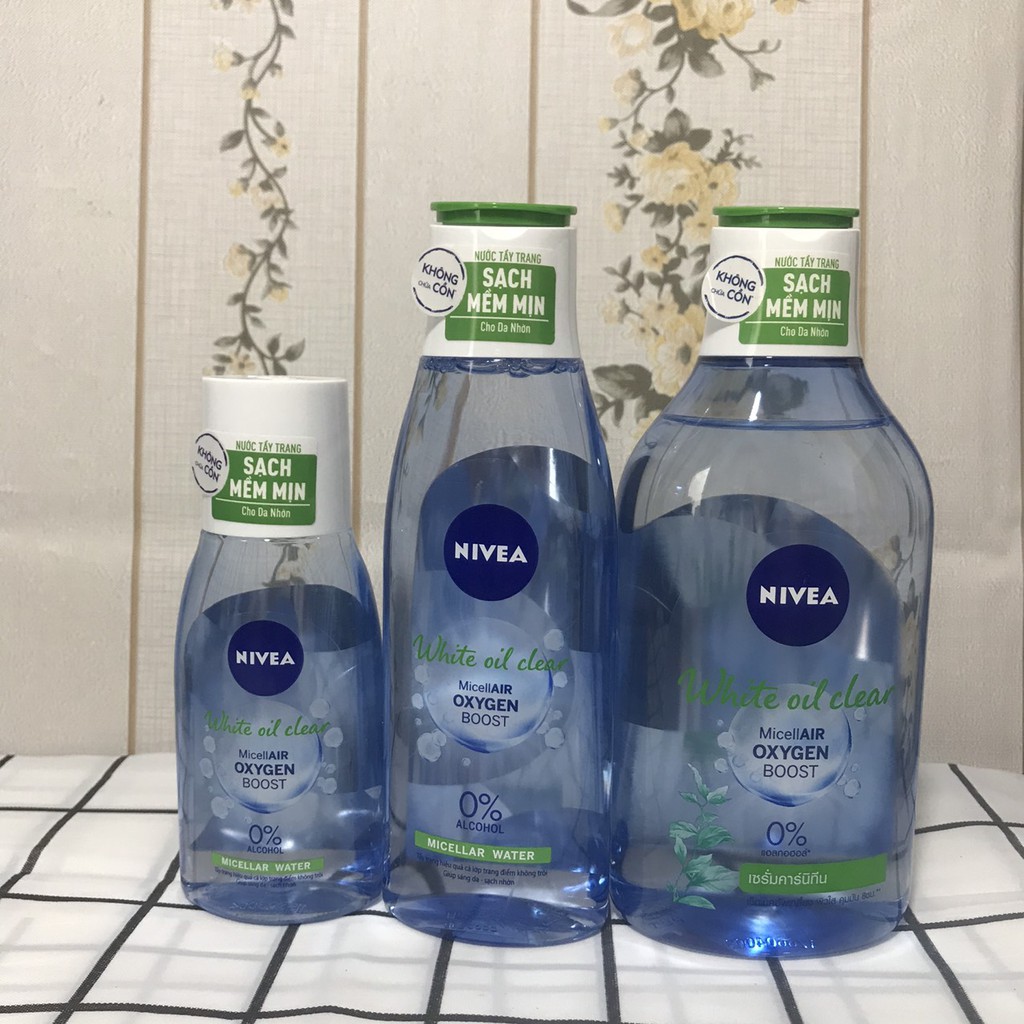 NƯỚC TẨY TRANG NIVEA KHÔNG CHỨA CỒN ( Hàng  Xuất xứ Thái Lan)