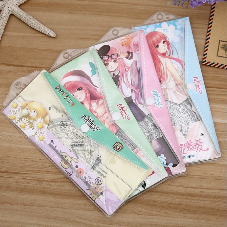 Bộ thước kẻ 20cm, Bộ eke 20cm, đo độ