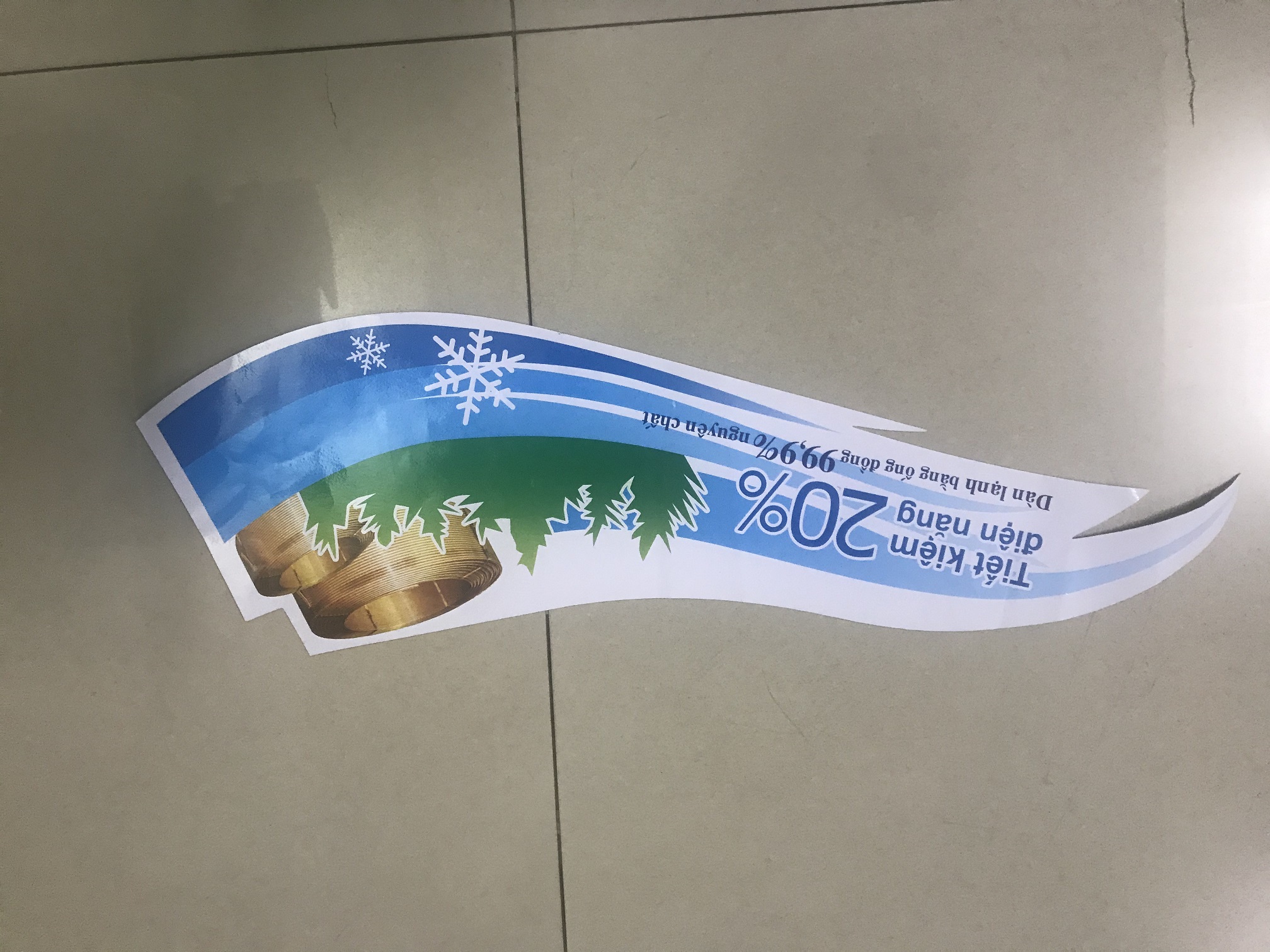 [HCM]tem decal dán cho tủ đông - miếng dán cho tủ đông (có keo dán phía sau mẫu 4)