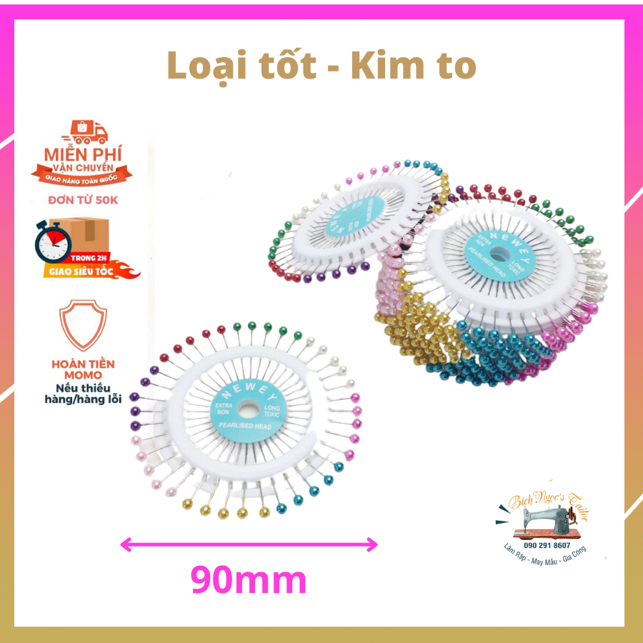 Kim ghim/ kim cúc loại tốt - vĩ 40 kim