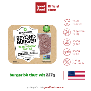 Nhân Burger chay từ thịt thực vật - vị thịt bò nguyên Bản 227g (Bugger Plant Based Patties) - Hiệu Beyond Meat thumbnail