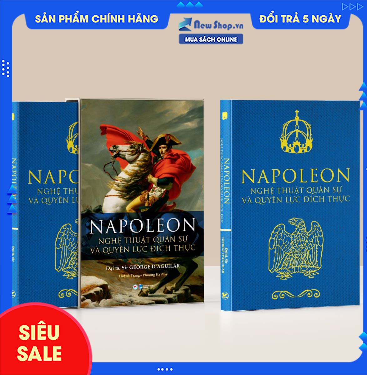 Sách - napoleon - nghệ thuật quân sự và quyền lực đích thực - newshop