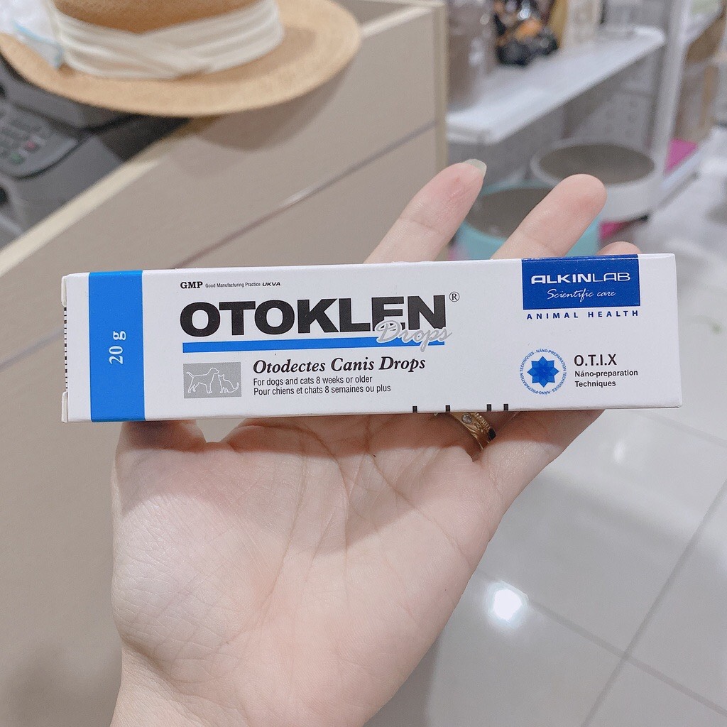 nhỏ Tai chống Viêm Tai, Nấm, Rận tai ve tai cho chó mèo Alkin Otoklen Chai
