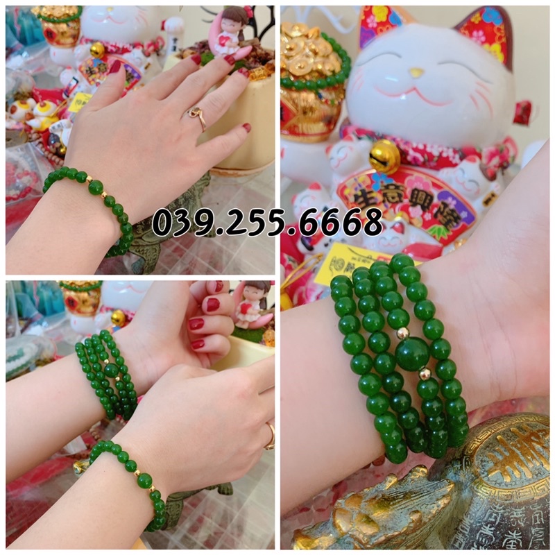 [ Ảnh Thật ] Chuỗi vòng đá 108 hạt tặng kèm hộp đựng cao cấp
