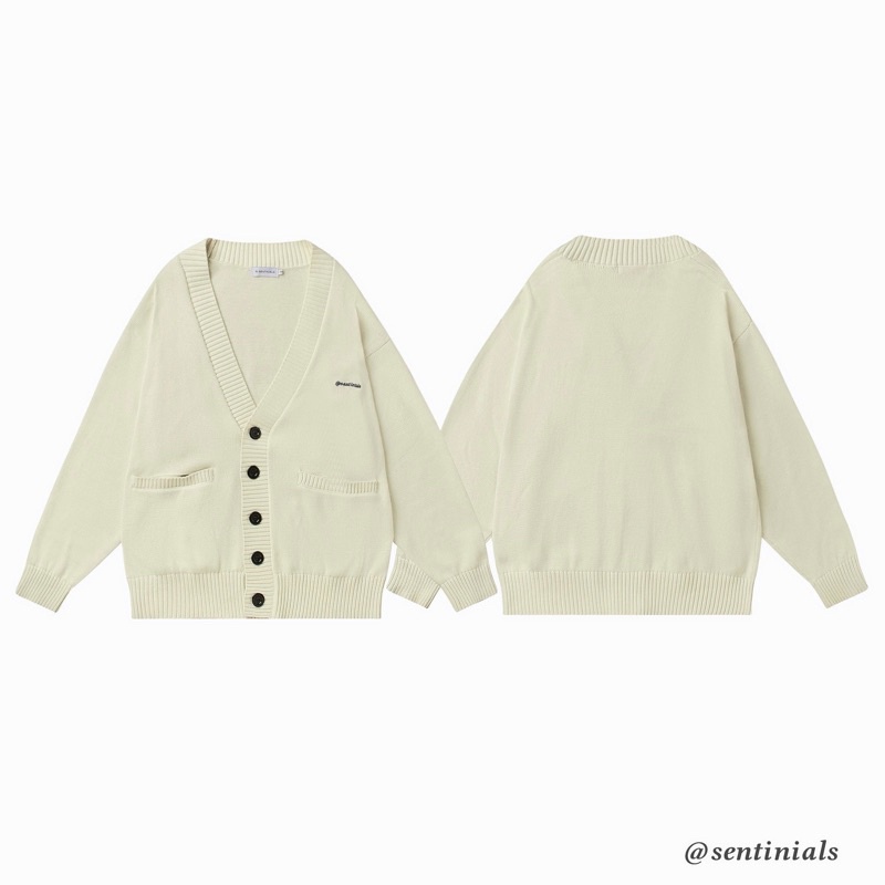 KNIT “@sentinials” CARDIGAN áo cardigan len