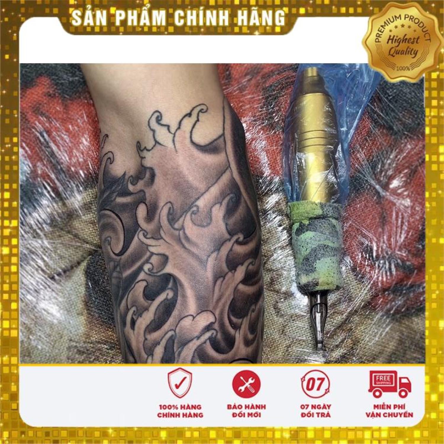 [Tặng quà + Freeship] 💝 Mực xăm hình màu đen giá rẻ