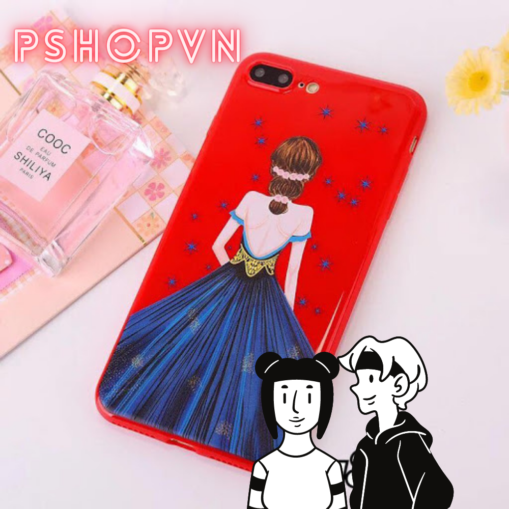 Ốp lưng dẻo iphone 7 Plus hình cô gái siêu hot