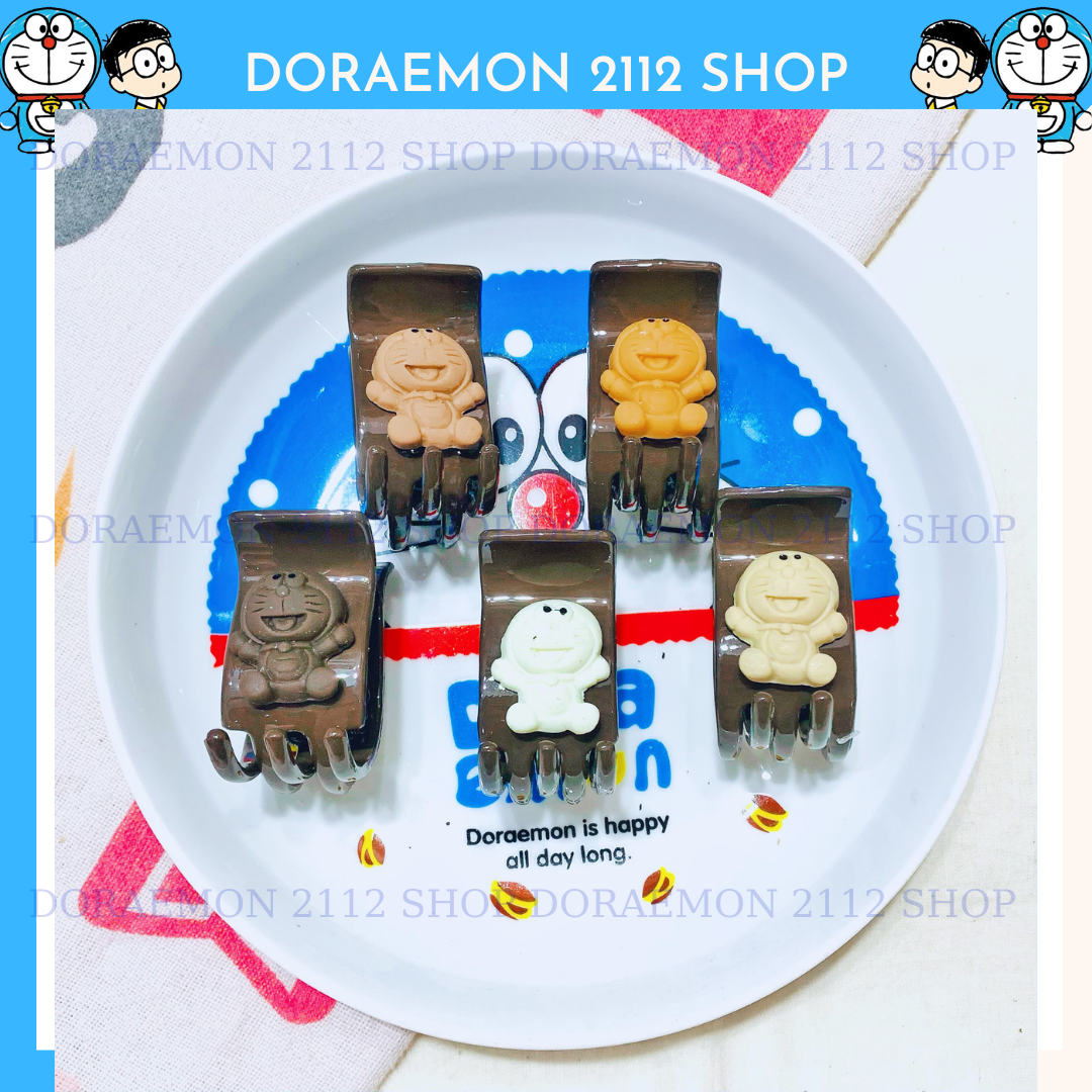 Kẹp tóc Doraemon Kẹp càng cua 5 răng 3 răng