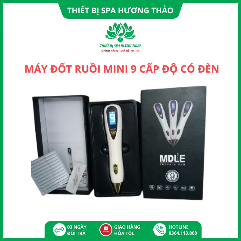 Máy đốt mụn ruồi - mụn cóc cầm tay 9 cấp độ