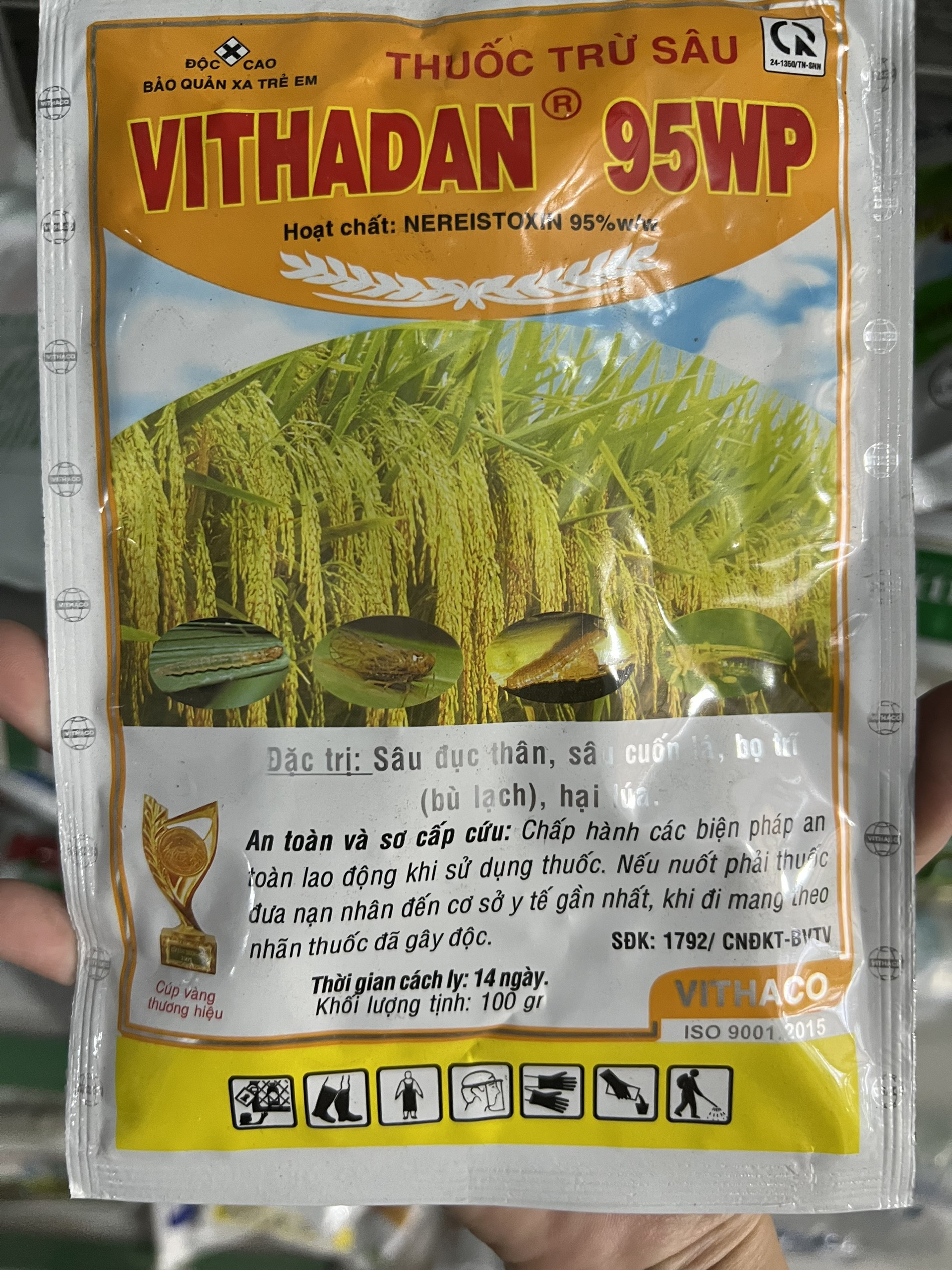 HH233 Thuốc trừ sâu Vithadan 95WP gói 100gr