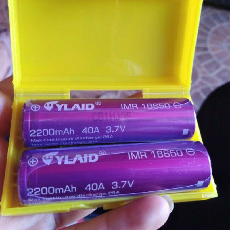 ( 1 viên ) Pin sạc 18650 Cylaid 2200mAh 40A 3.7V ( Pin tím )